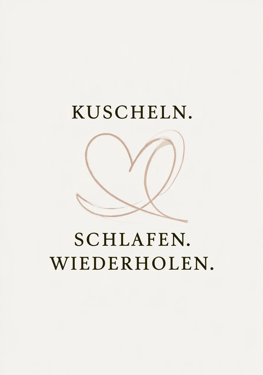 Kuscheln. Schlafen. Wiederholen.