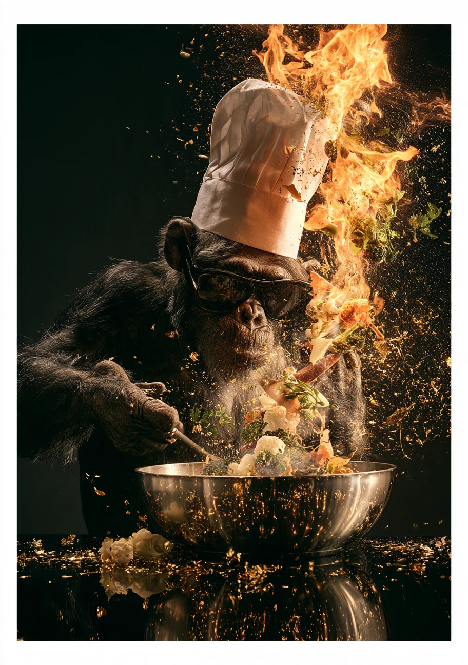Küche unter Feuer