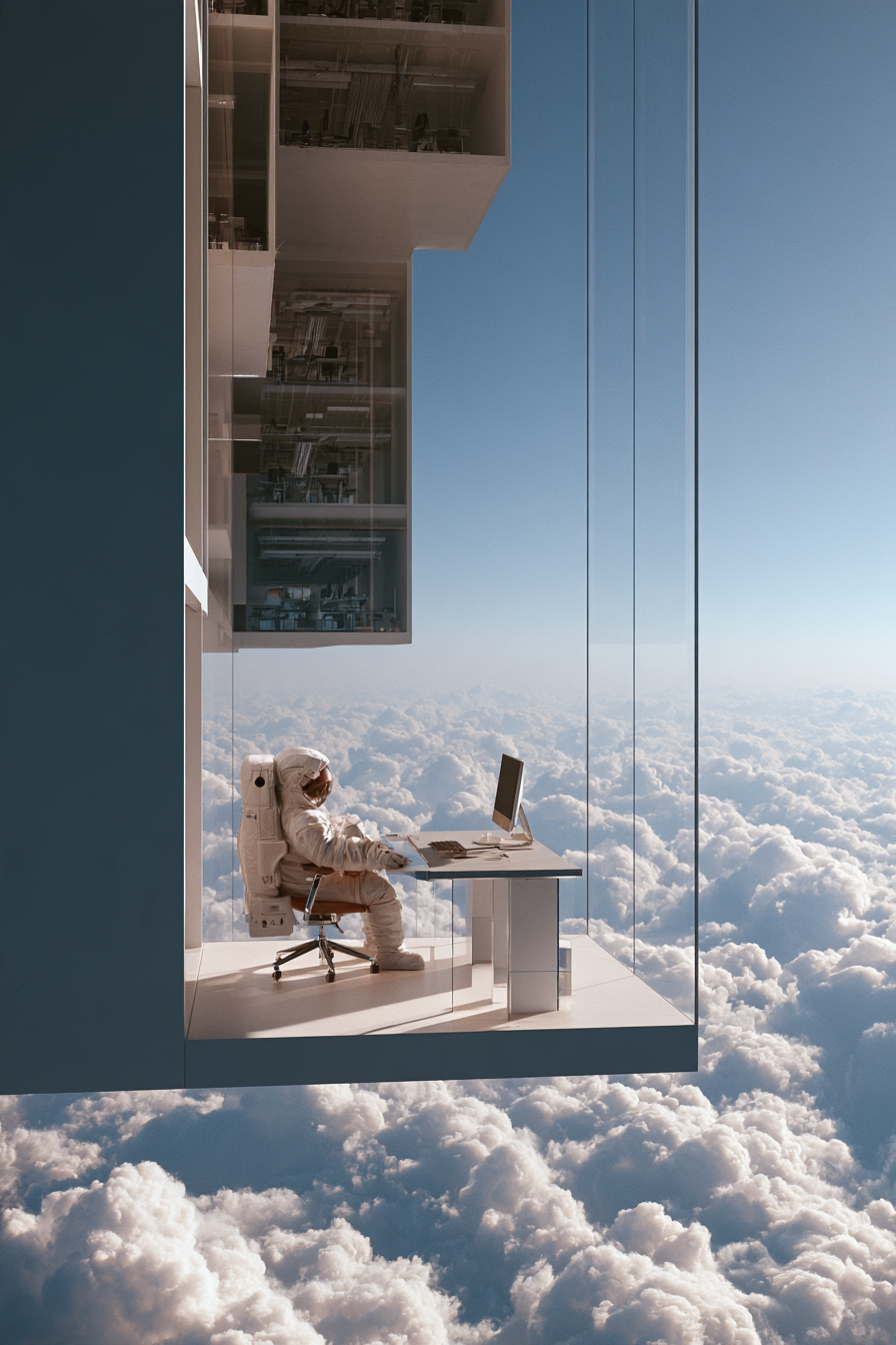 Büro über den Wolken