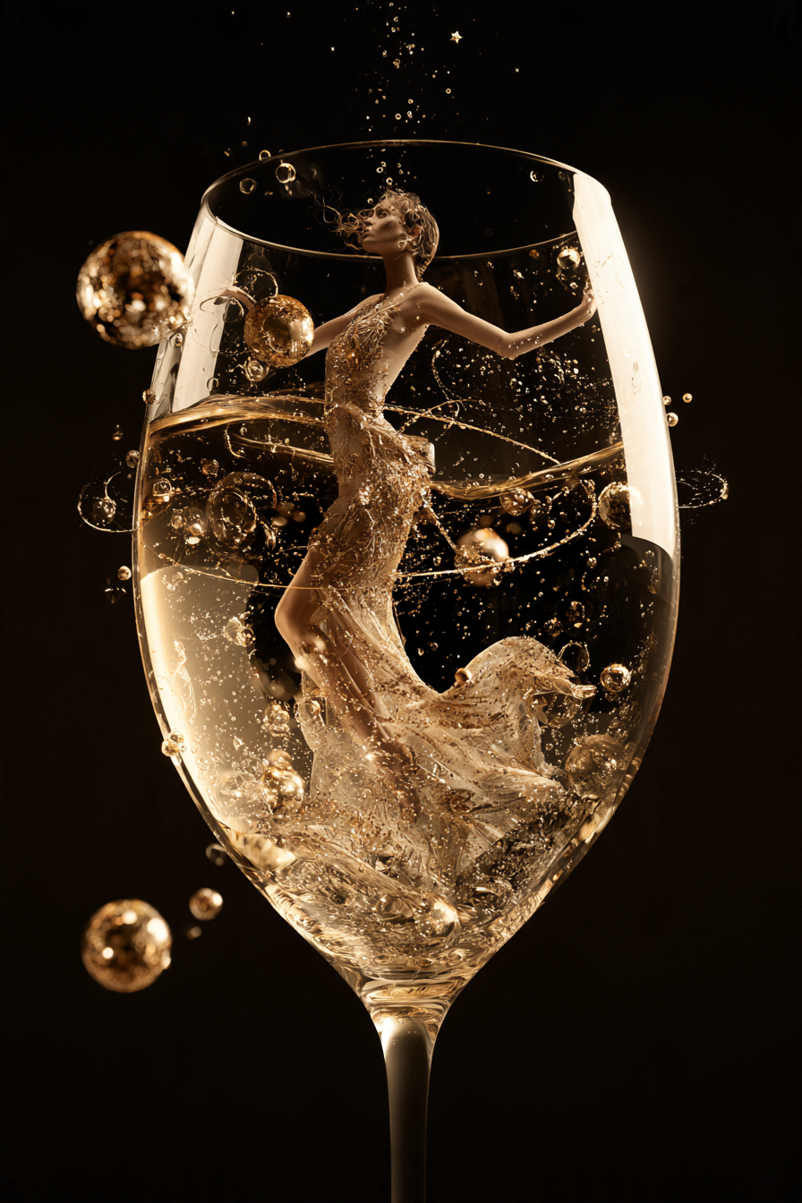 Champagner-Tänzerin