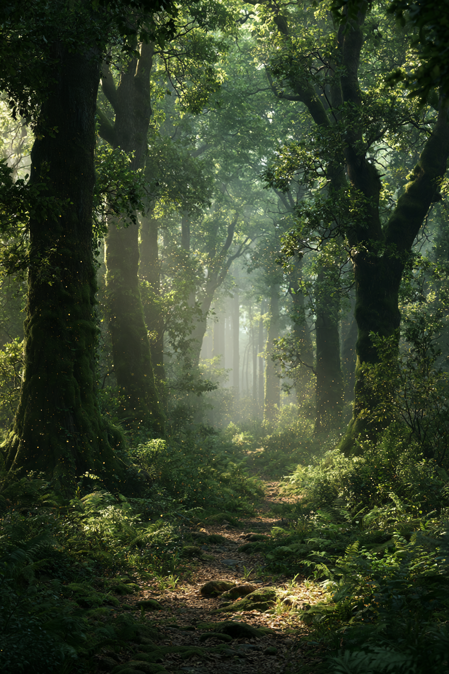 Lichtweg im Urwald