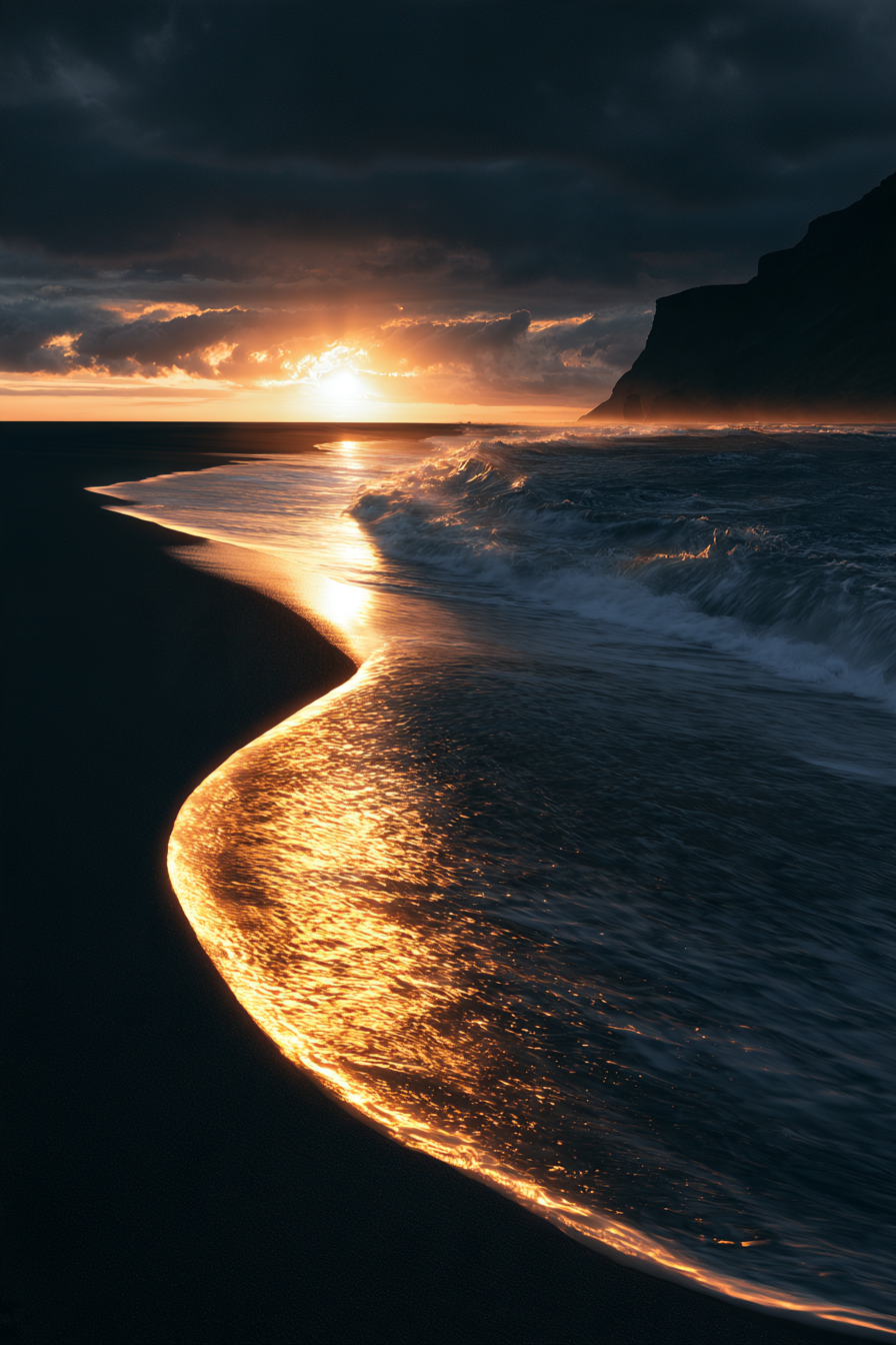 Sonnenpfad am Meer