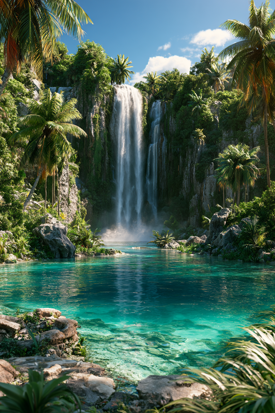 Türkiswasserfall