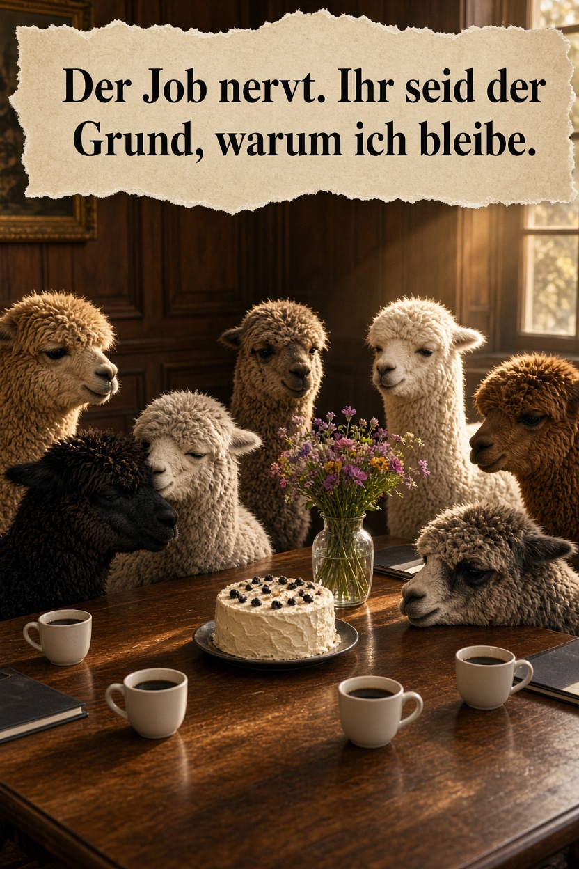 Ihr seid der Grund, warum ich bleibe