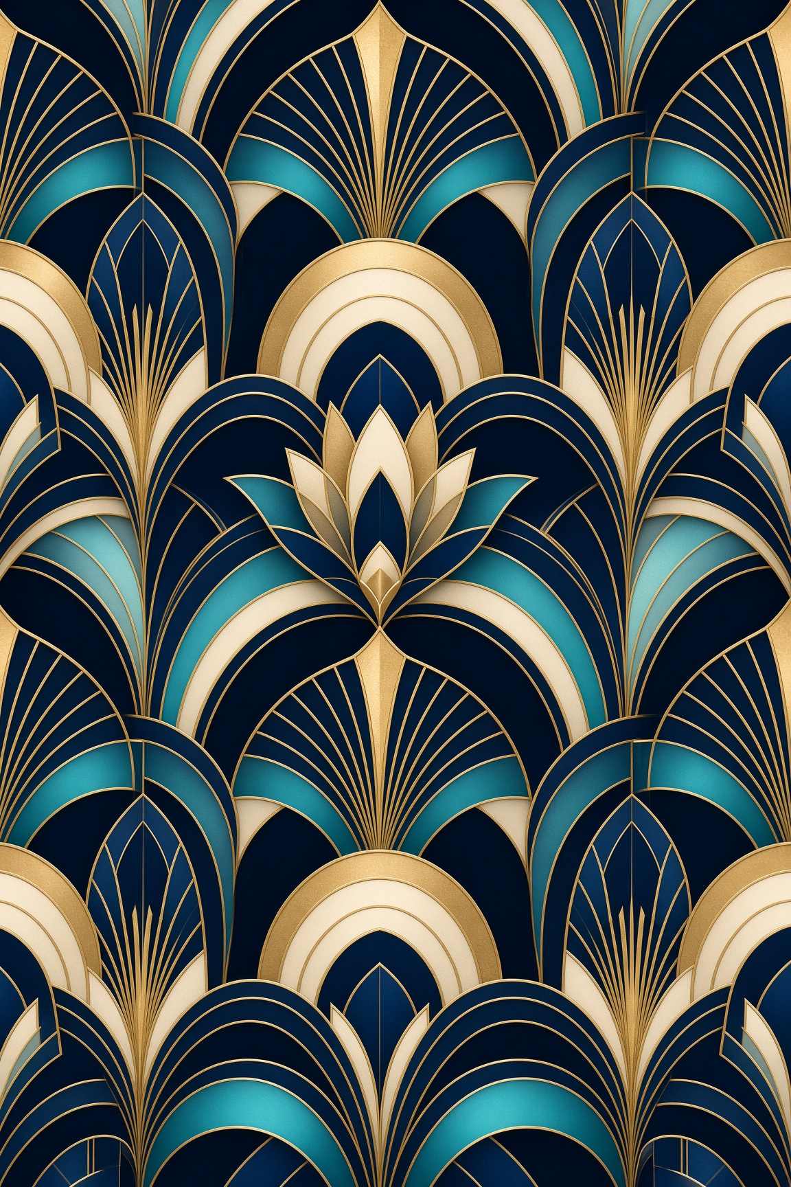 Art-Déco Blüte