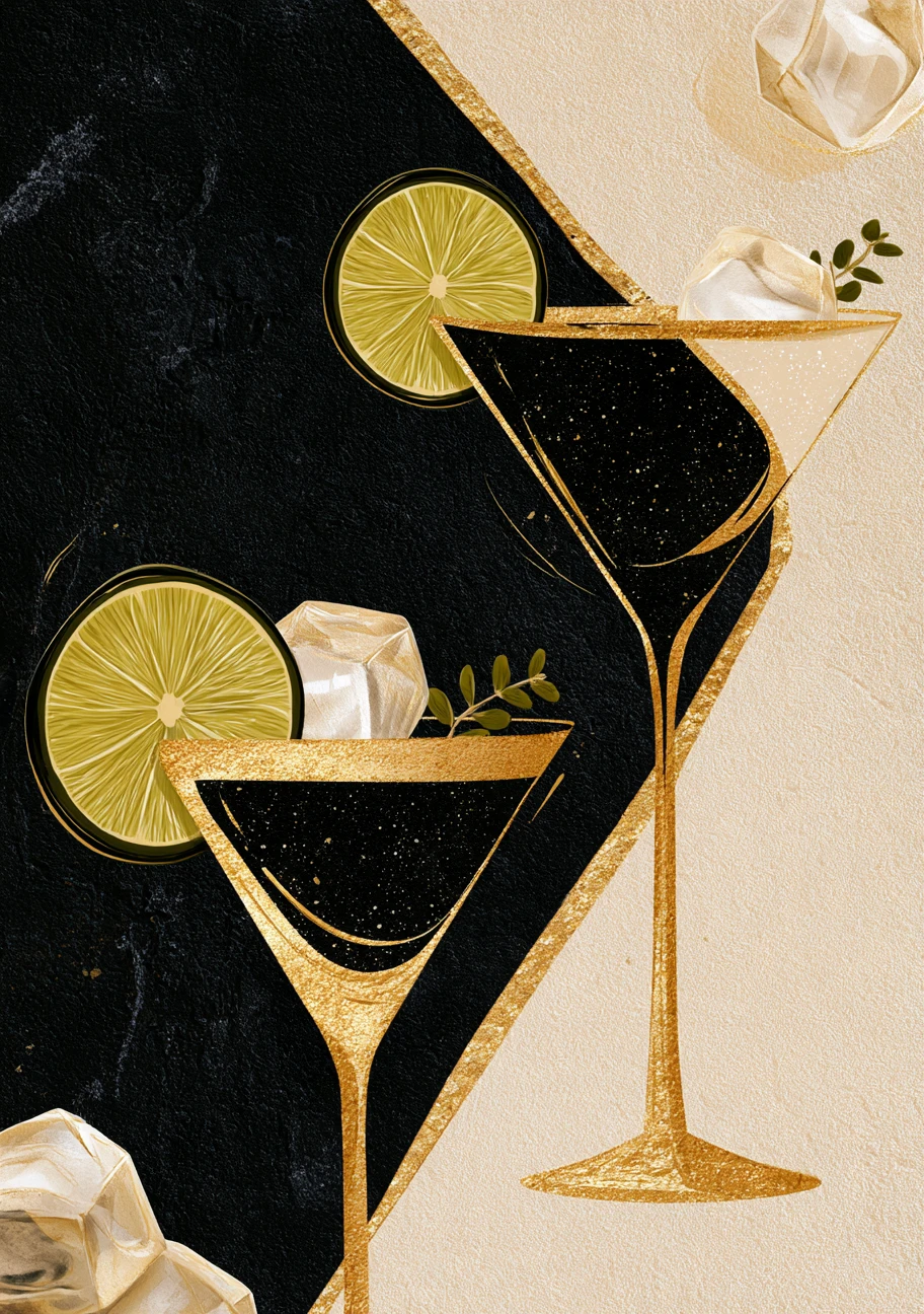 Golden Lime Cocktails