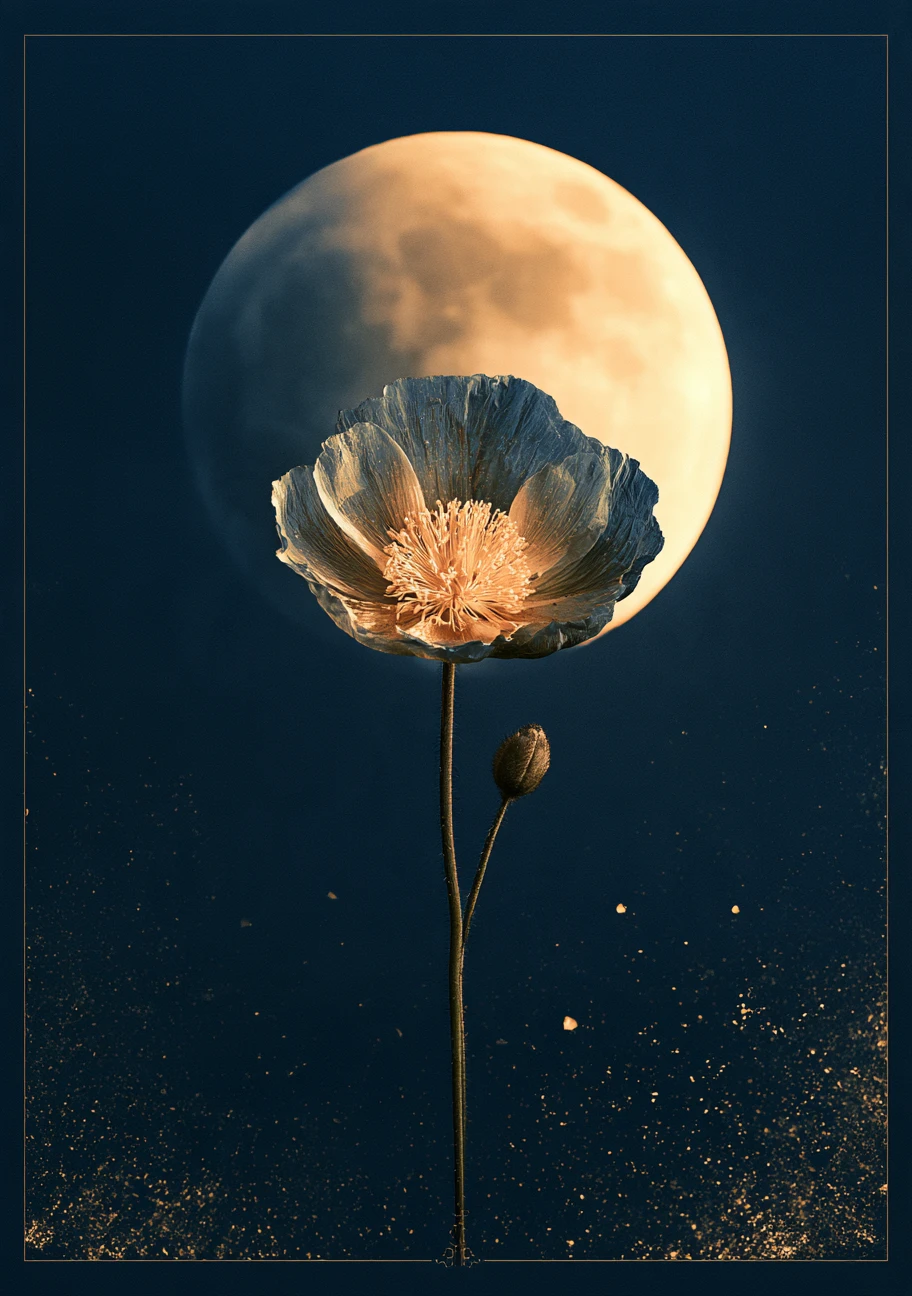Blüte im Mondlicht