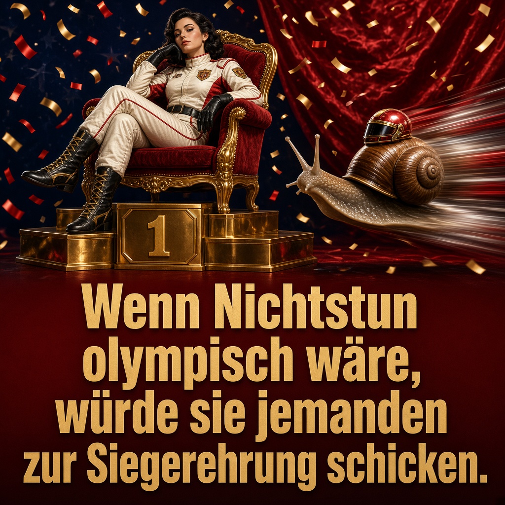 Olympiasiegerin im Nichtstun