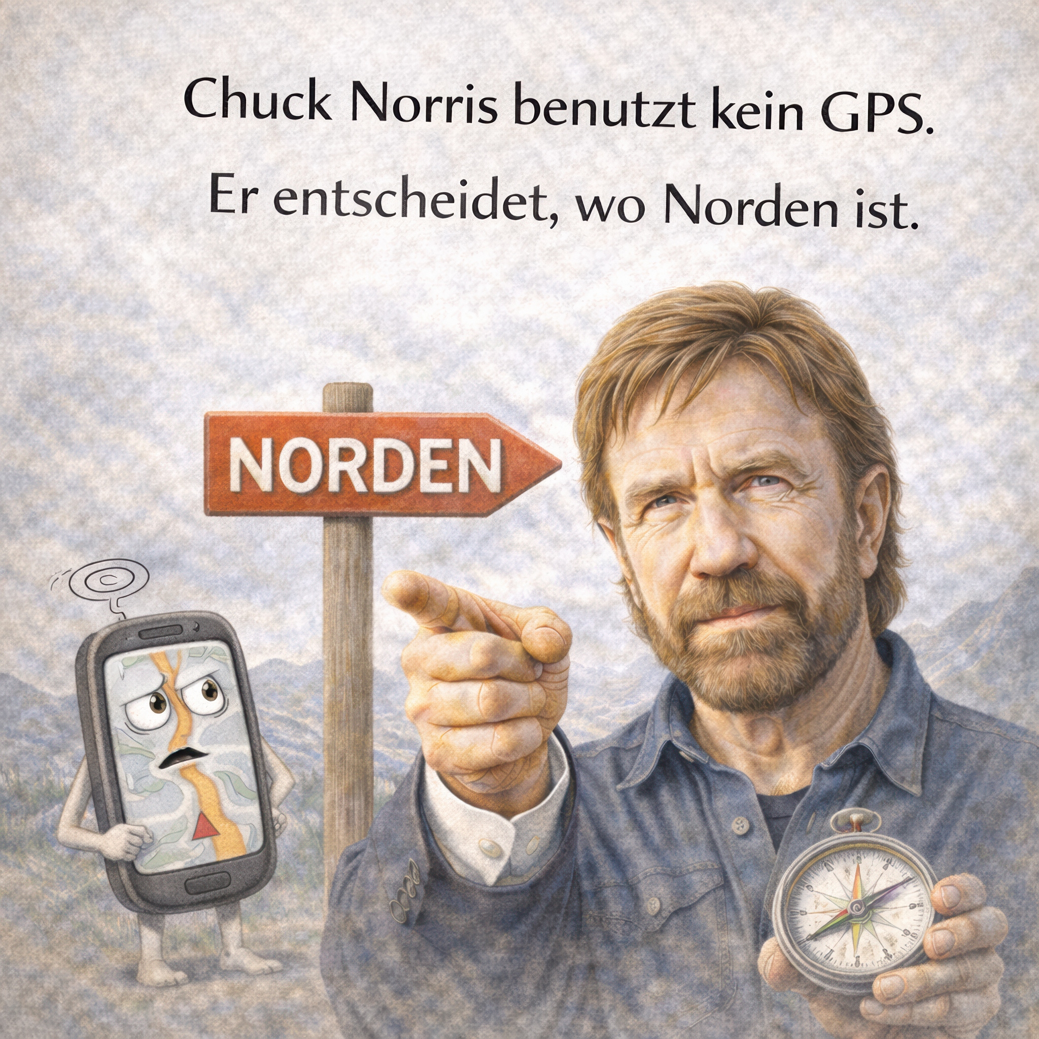 Chuck Norris bestimmt Norden