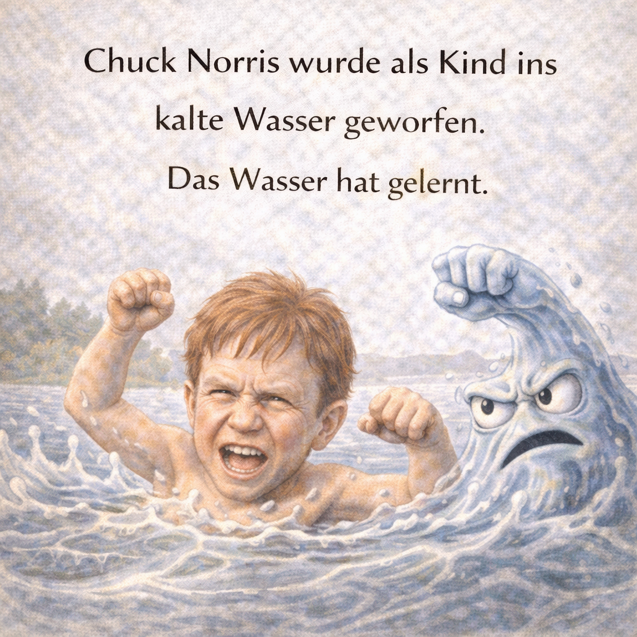 Chuck Norris und das kalte Wasser