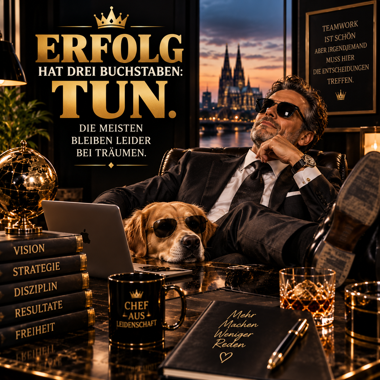 Erfolg hat drei Buchstaben