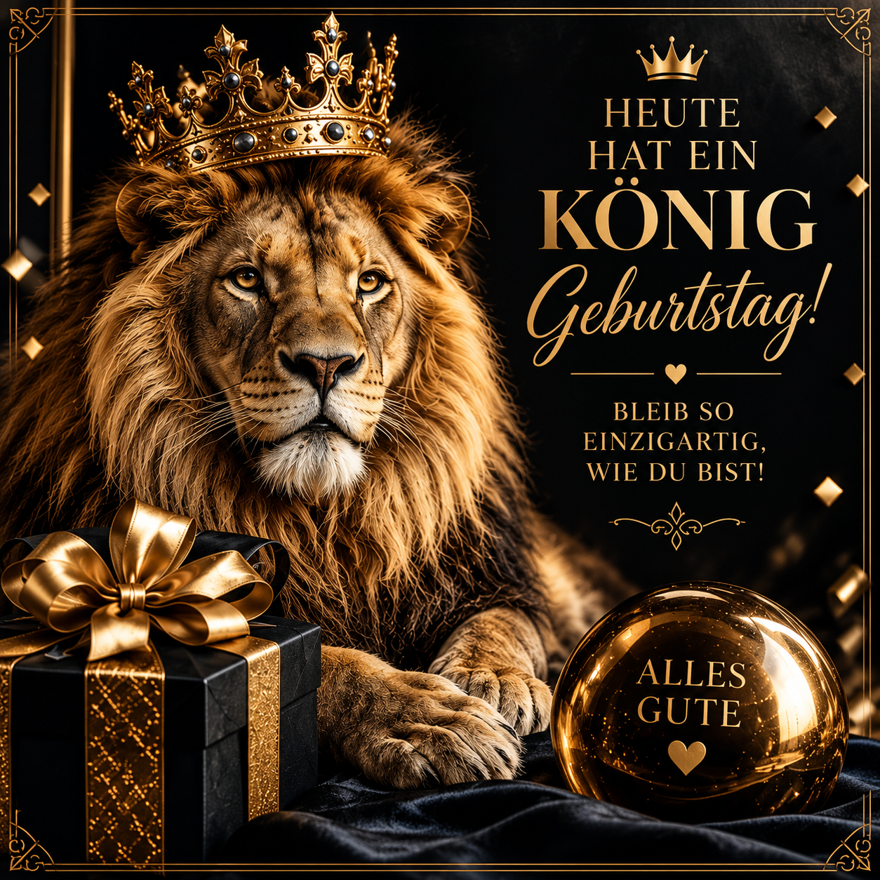 Heute hat ein König Geburtstag