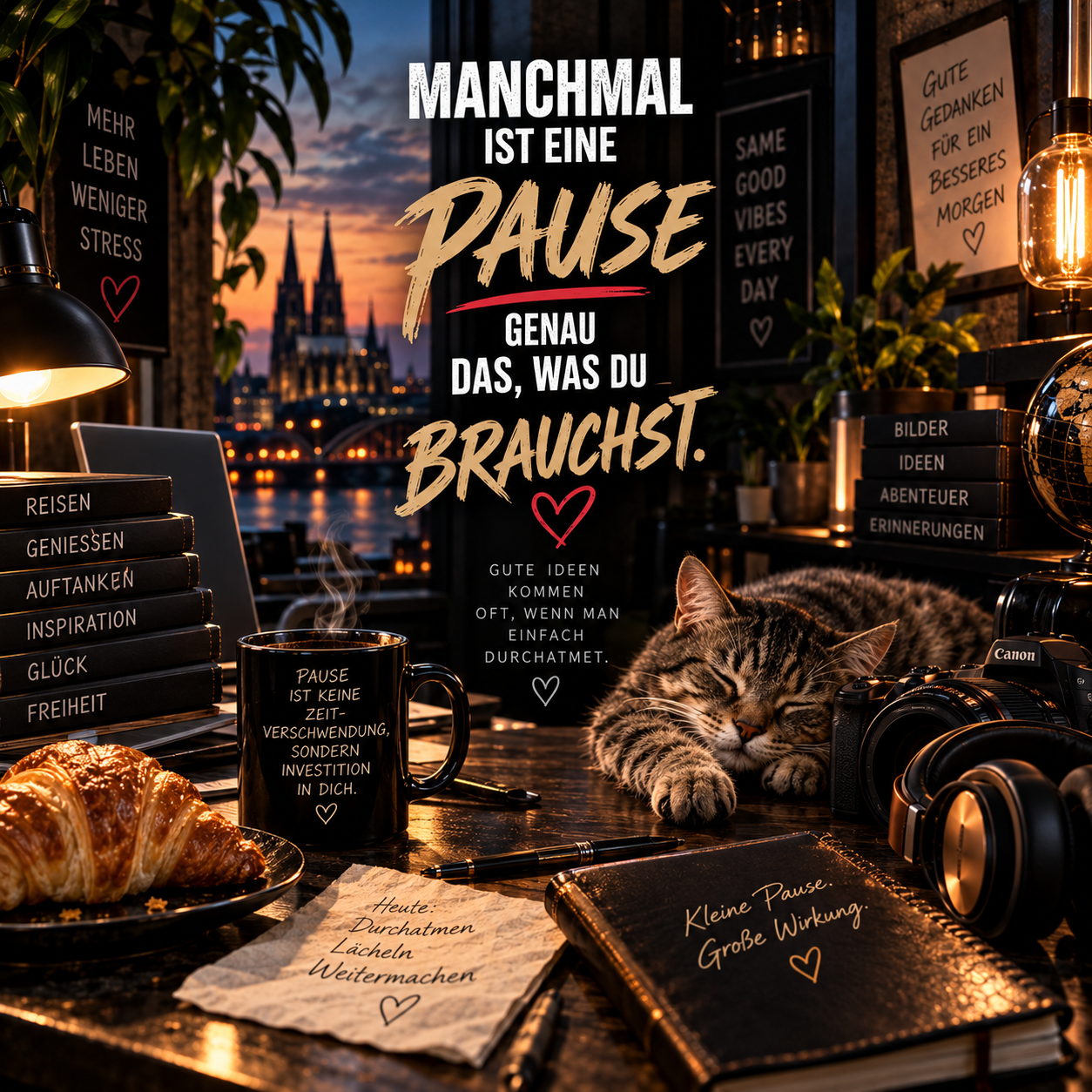 Manchmal braucht man eine Pause