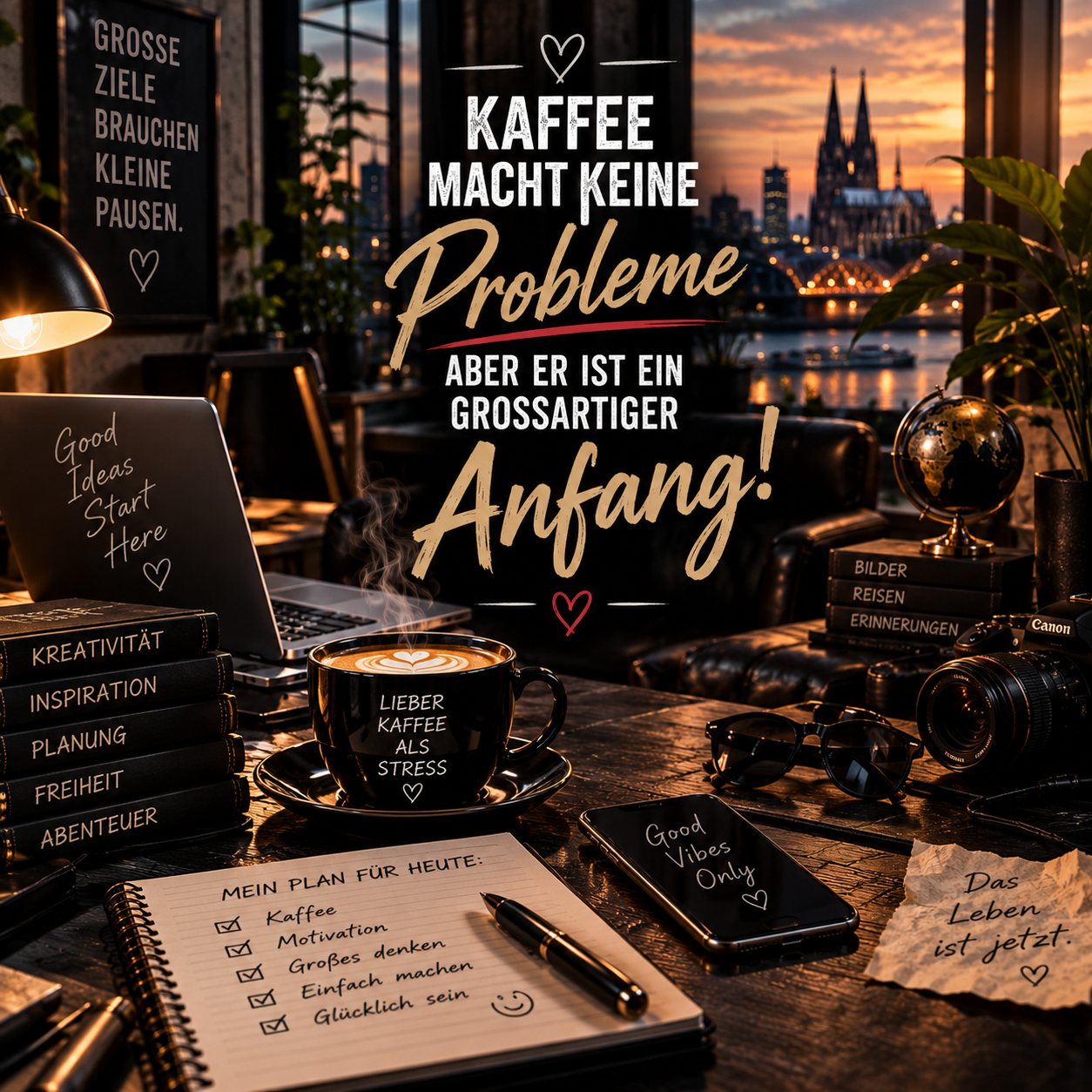 Kaffee ist ein großartiger Anfang