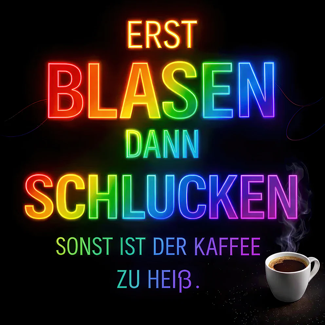Erst blasen, dann schlucken