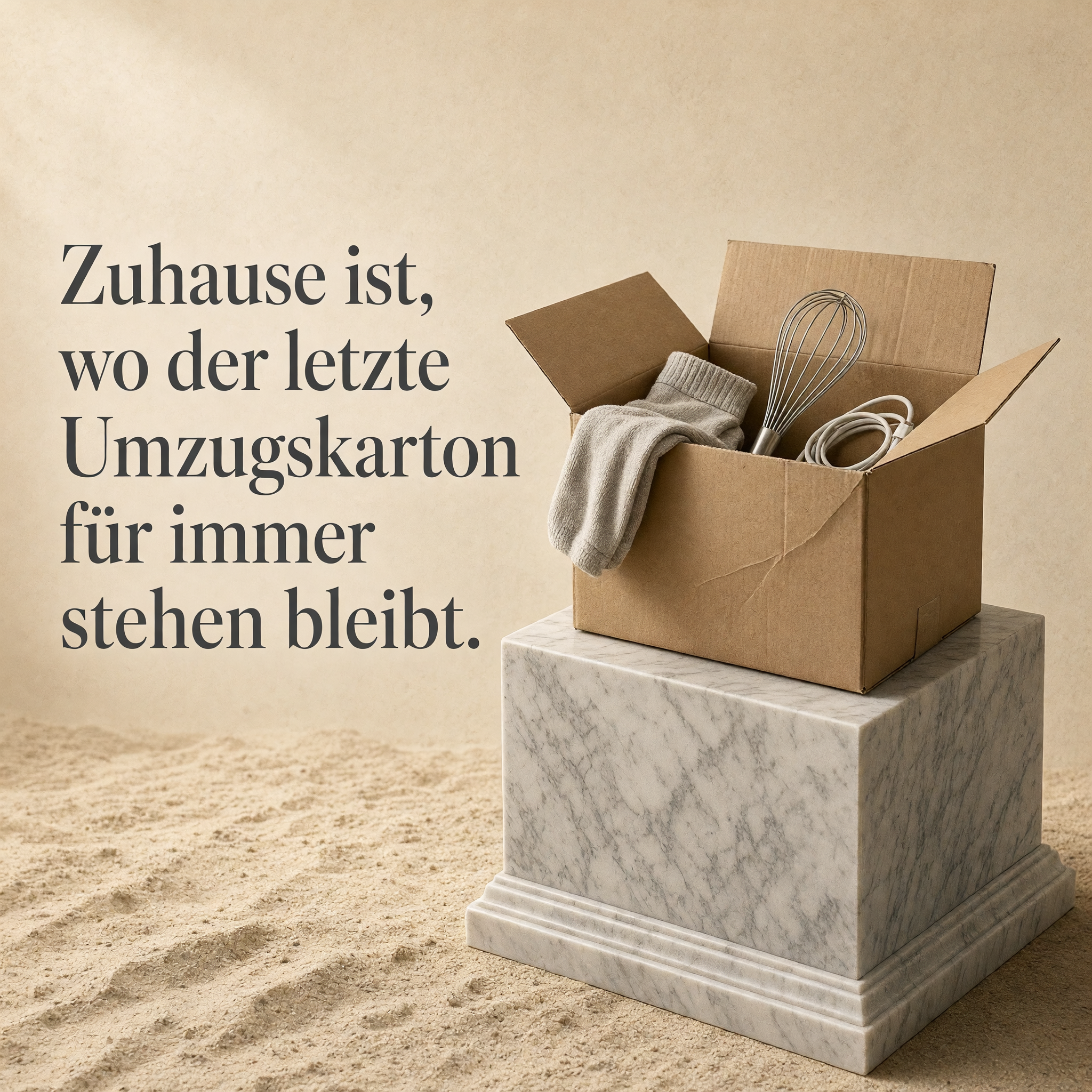 Neues Zuhause – der letzte Umzugskarton