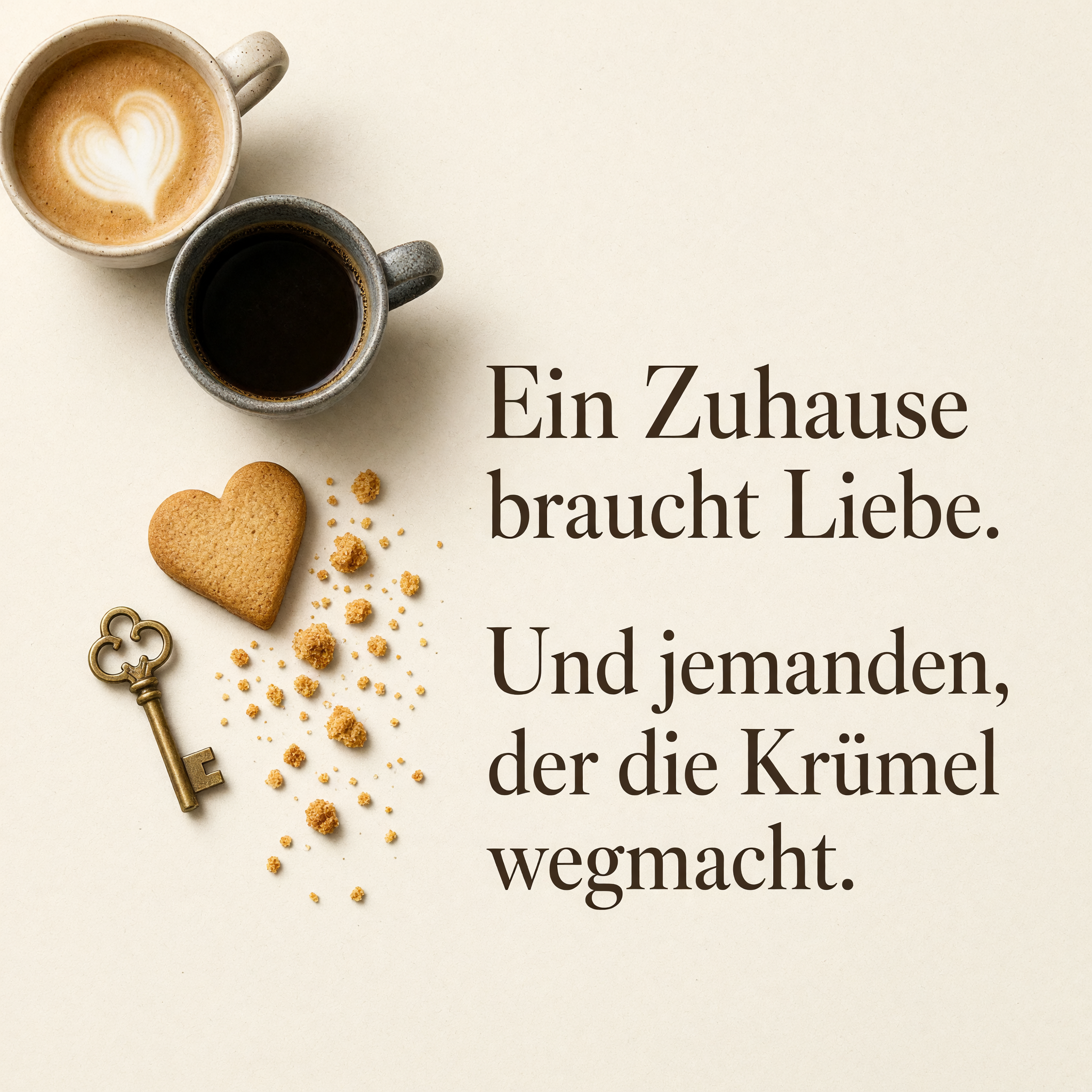 Neues Zuhause – Liebe und Krümel