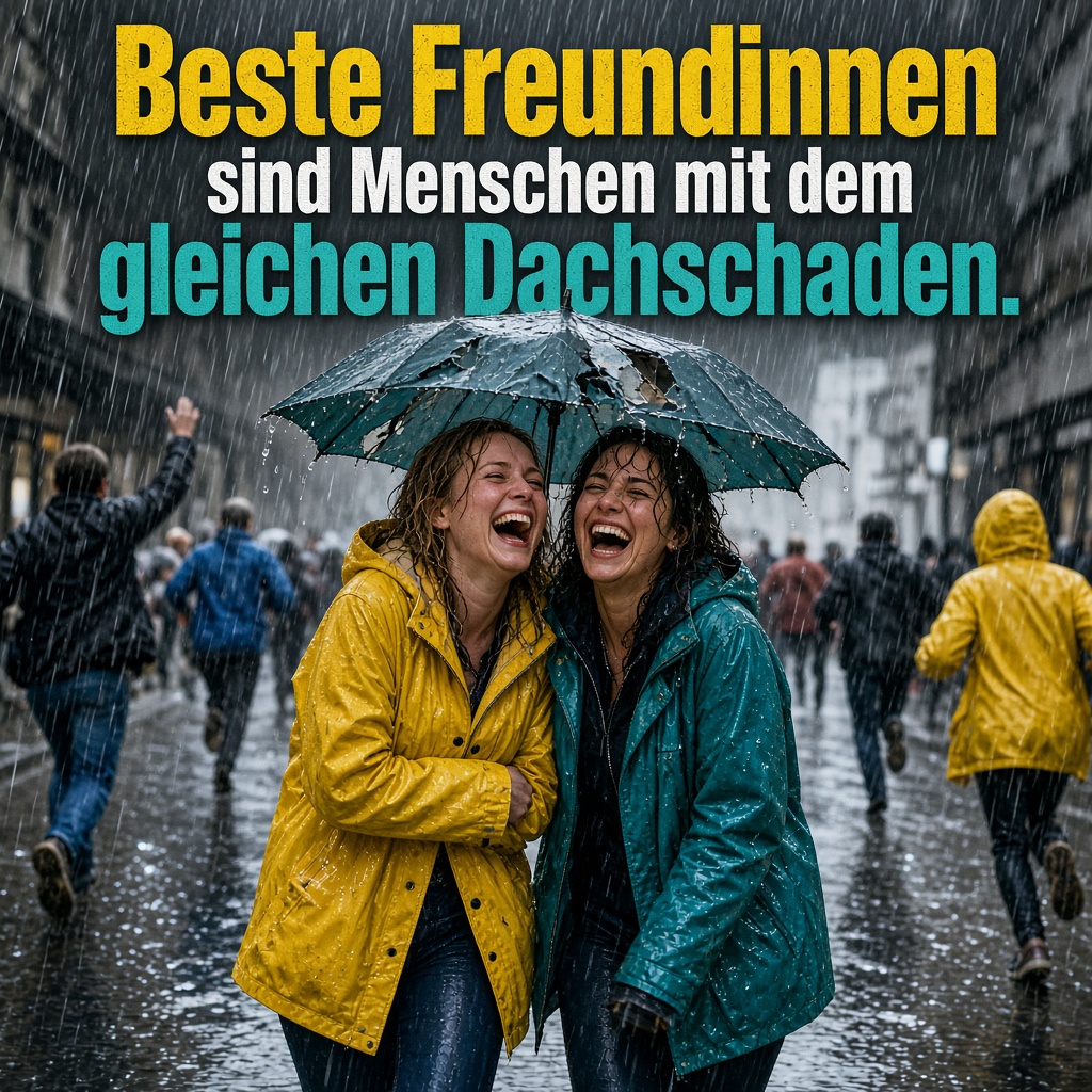 Beste Freundinnen – der gleiche Dachschaden