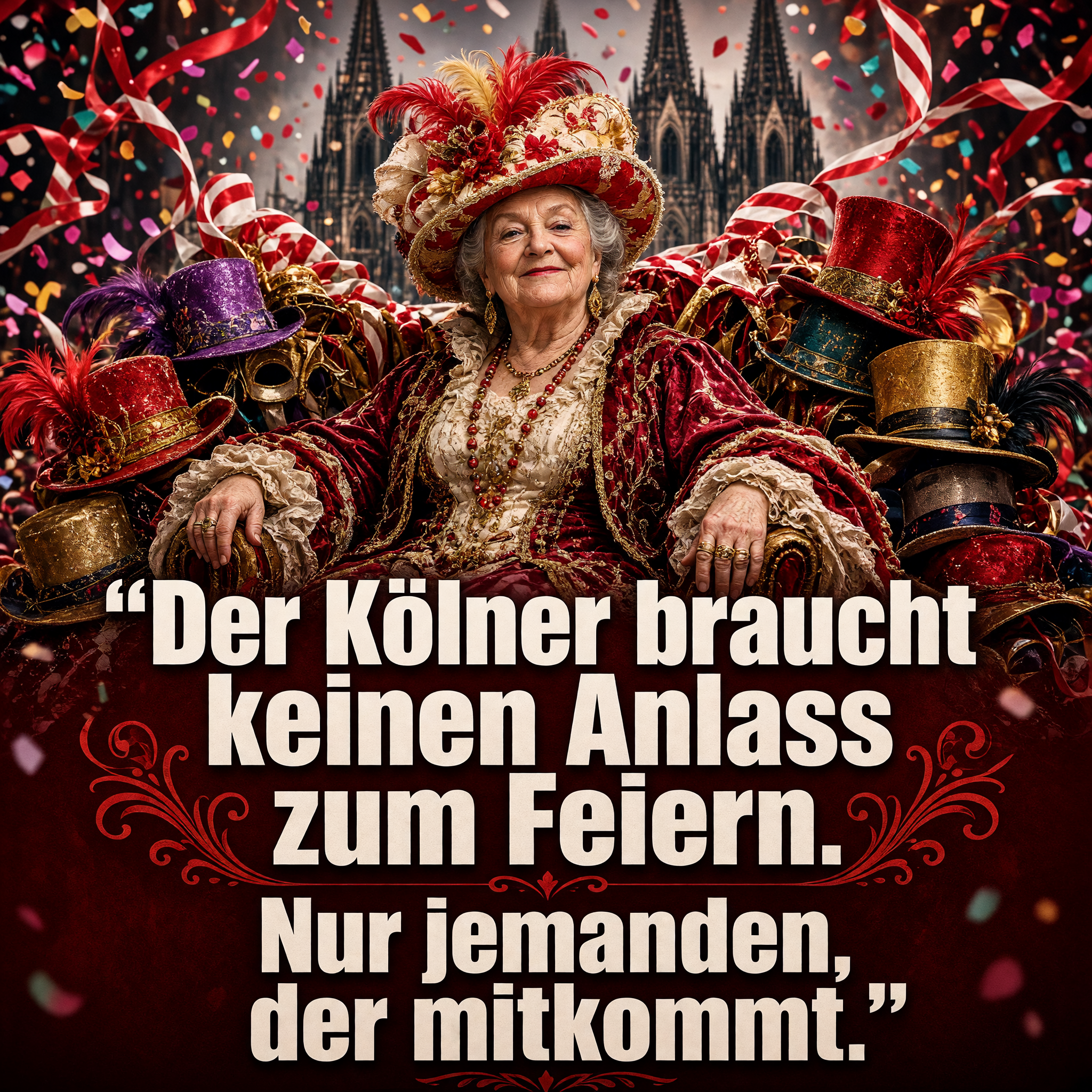 Der Kölner braucht keinen Anlass zum Feiern