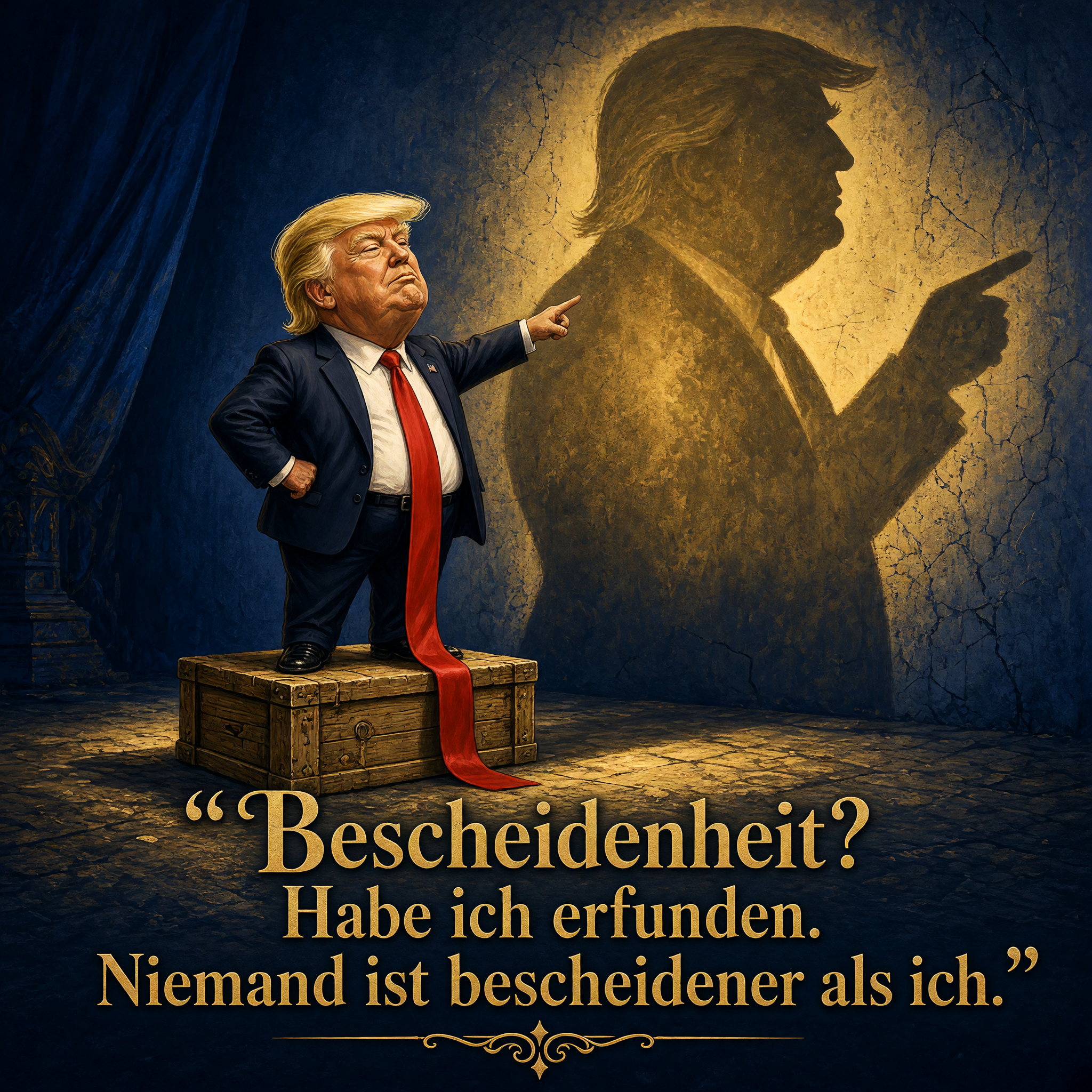 Trump-Satire – Bescheidenheit erfunden