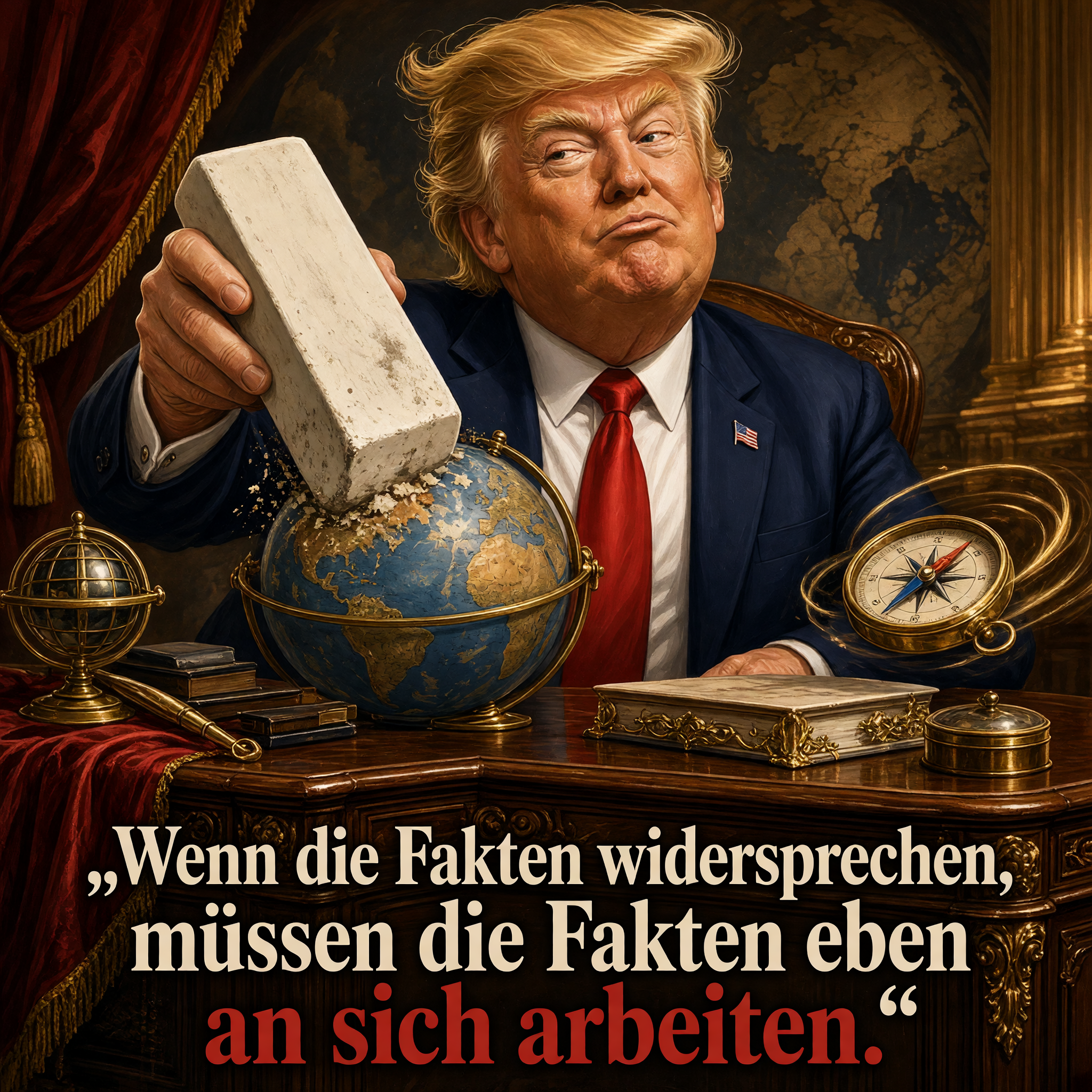 Trump-Satire – widersprechende Fakten