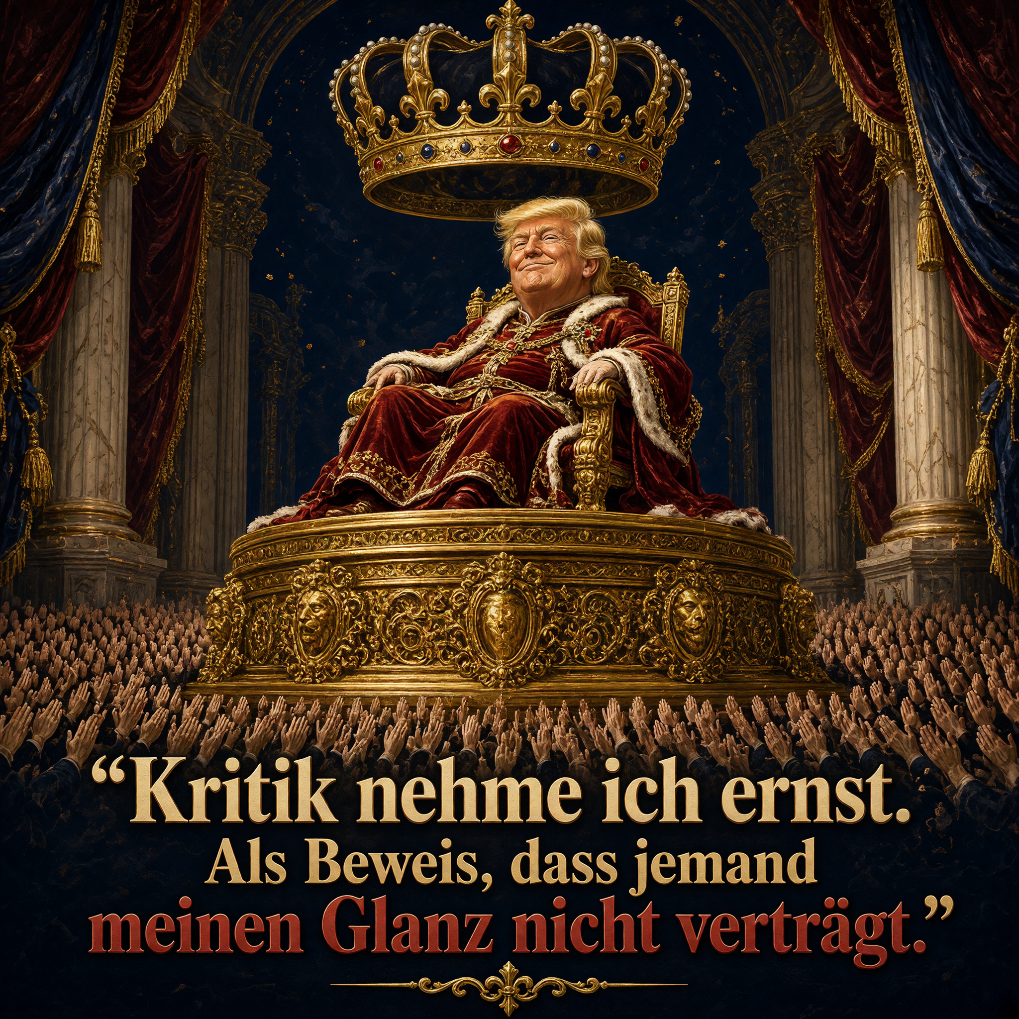 Trump-Satire – Kritik am eigenen Glanz
