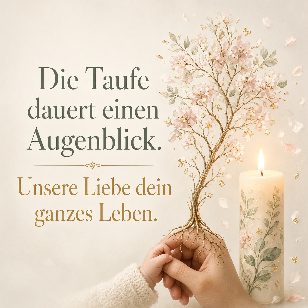 Ein Augenblick Taufe, ein Leben voller Liebe