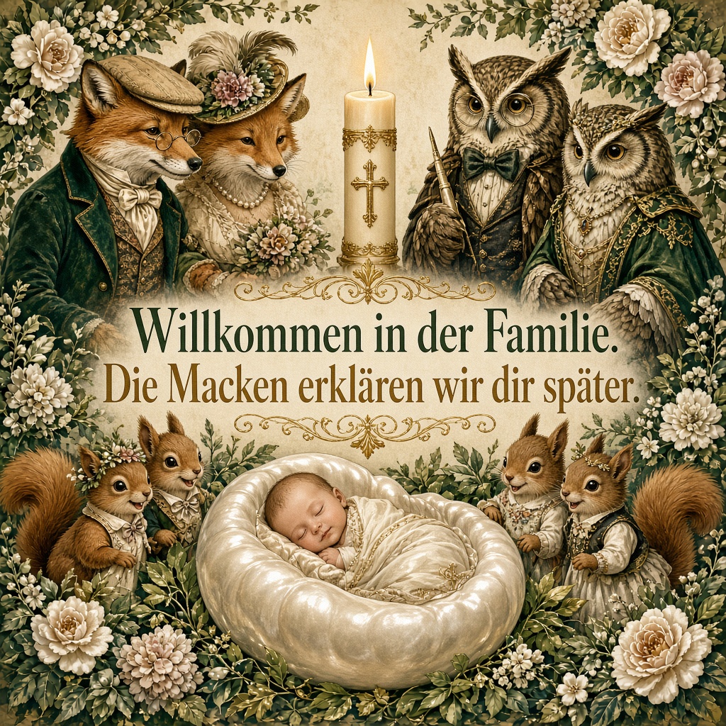 Willkommen in der Familie – die Macken folgen