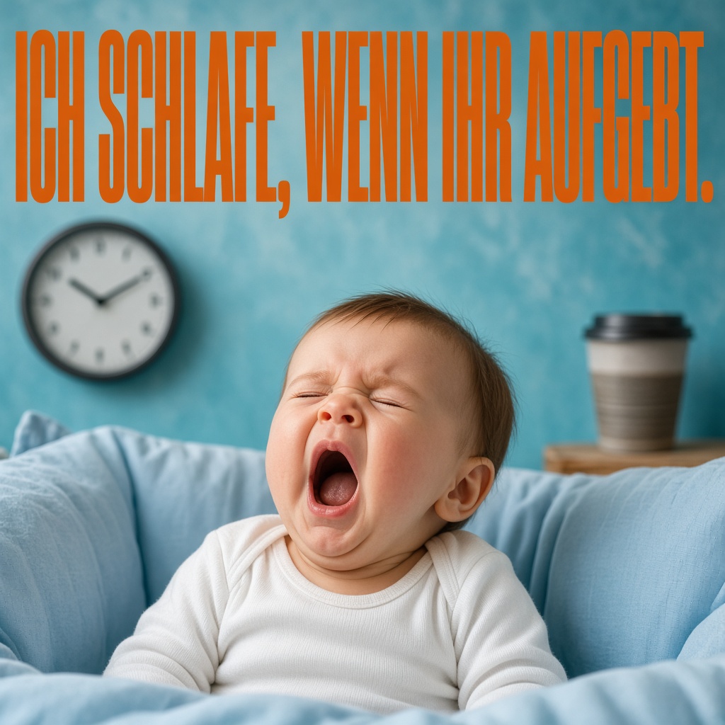 Schlafen, wenn ihr aufgebt